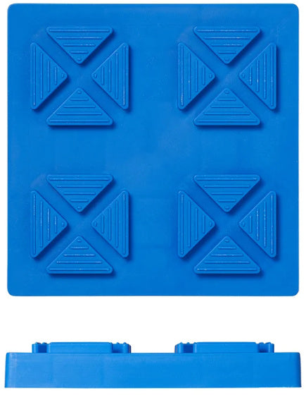 onderplaten stapelbaar max. 1250 kg blauw 4 stuks