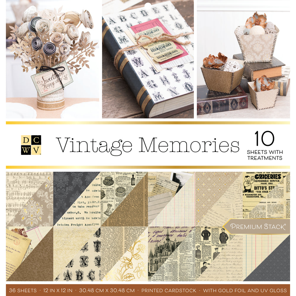 Dcwv • 12x12 vintage memories 36 sheets