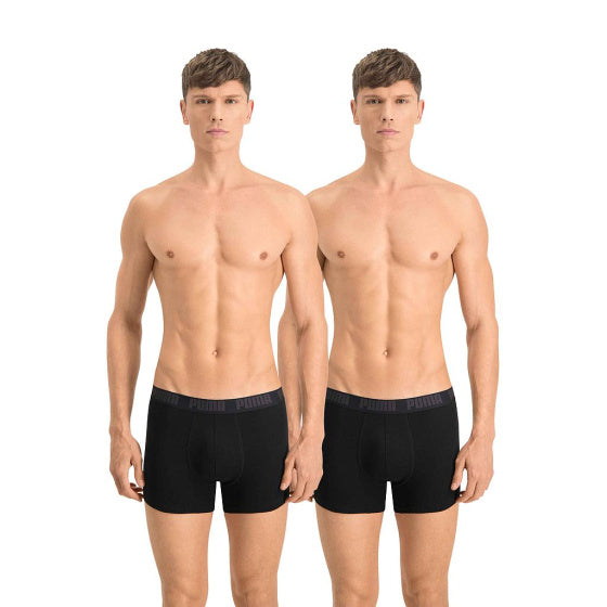 Basic Boxershort Heren (2 stuks) Zwart maat M