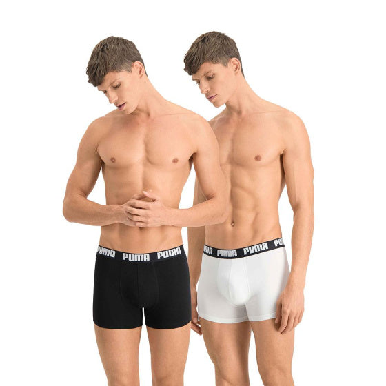 Basic Boxershort Heren (2 stuks) Zwart Witmaat L
