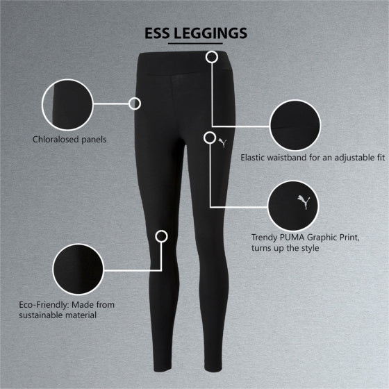 ESS SportLegging Dames Zwart maat M