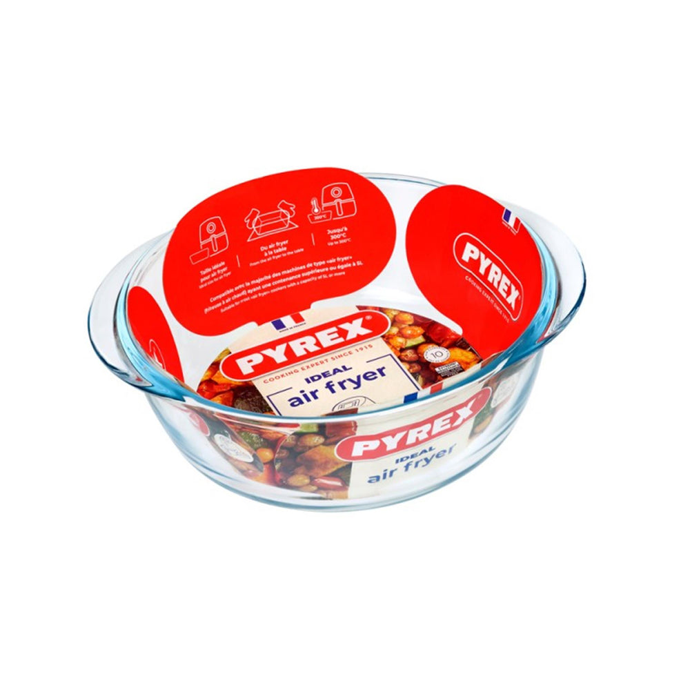 Pyrex airfryer ronde schaal 1l 20x18x7cm