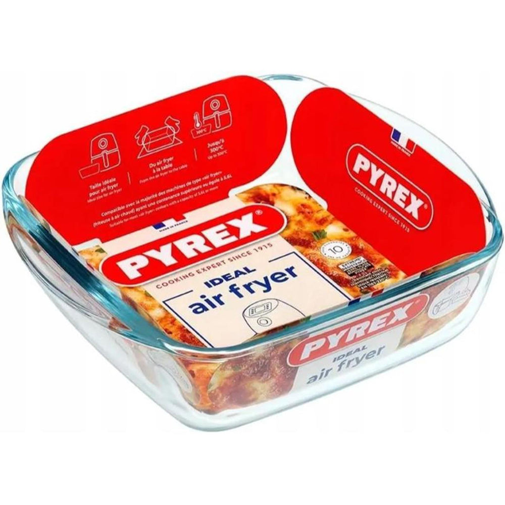 Pyrex airfryer vierkante schaal 1l 20x17x6cm