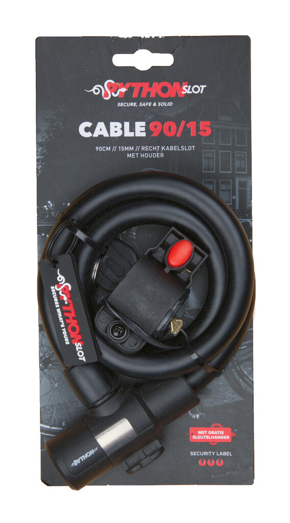 Python slot kabelslot 15mmx90cm, met beugel