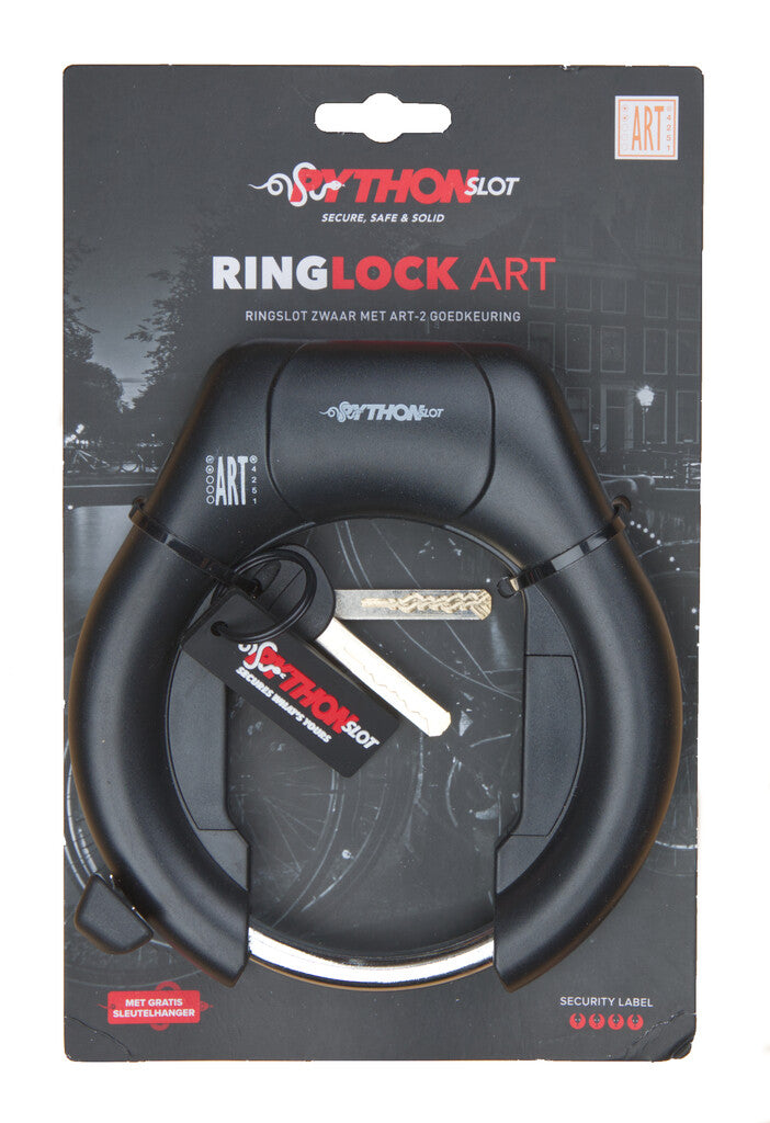 Buzaglo pythonslot ringslot zwaar, zwart, art-2