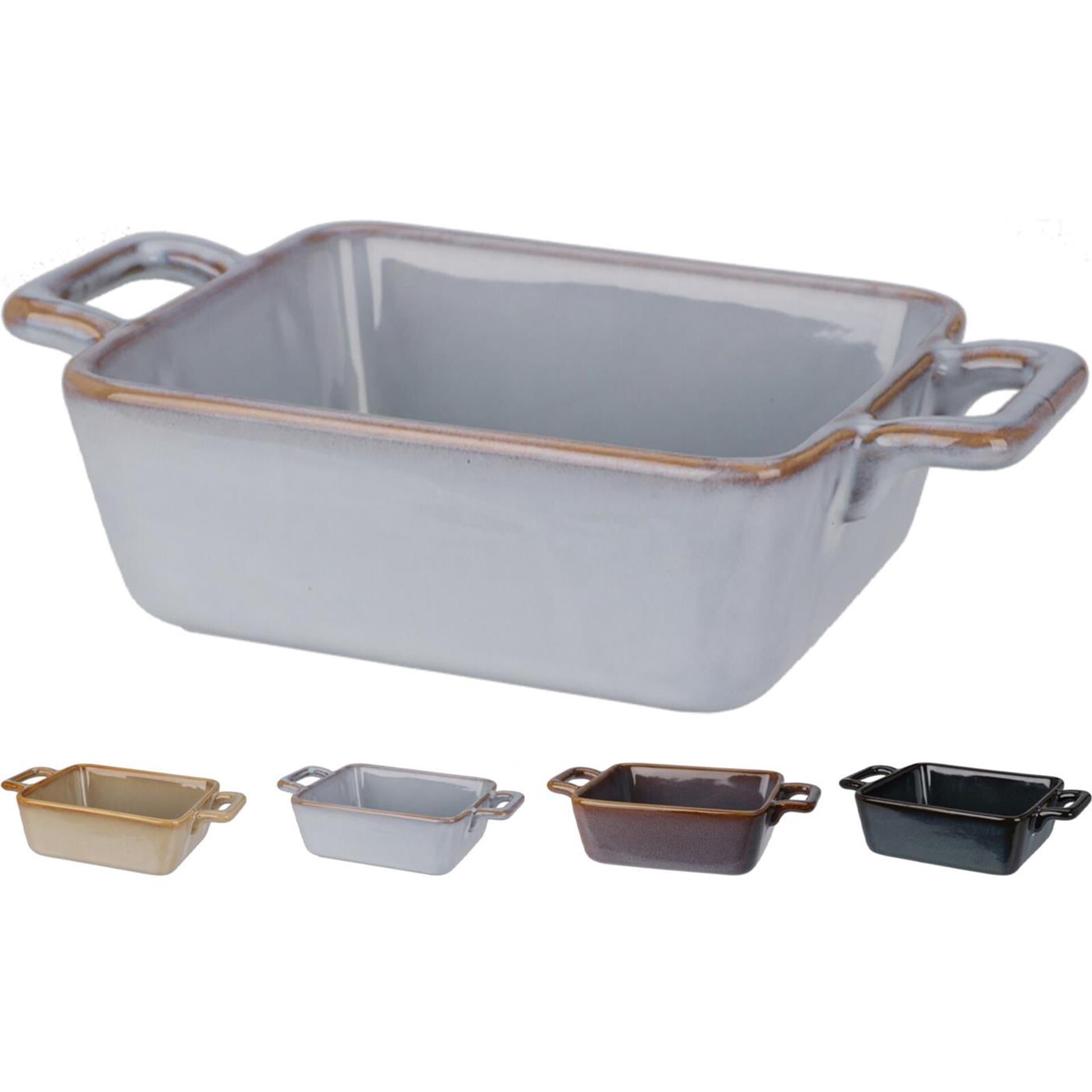 Excelent houseware ovenschaal met handgrepen 19x11x5cm 430ml