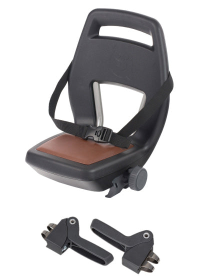 achterzitje junior 6+ voetsteun + gordel zwart bruin