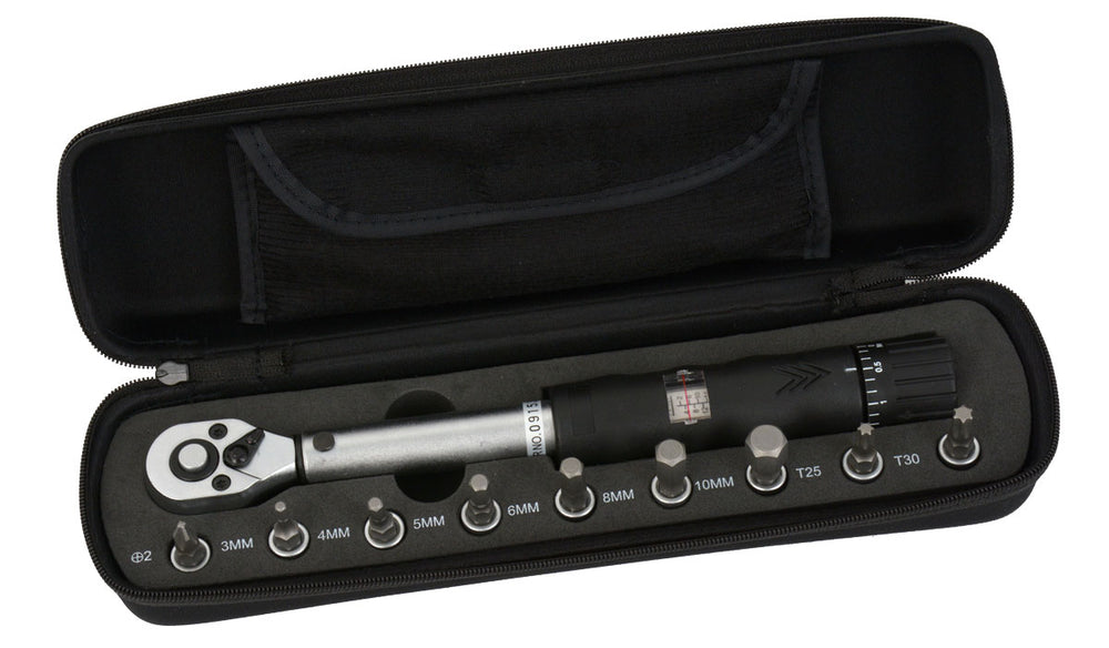 Radon comp torque wrench 1 4 2-14 nm fixable incl. bits