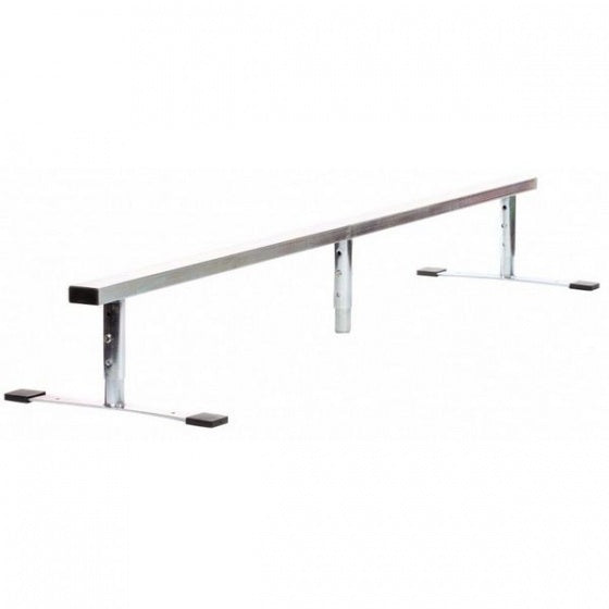 flatbar grindrail 185 cm zilver