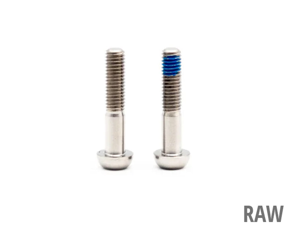 Oak components titanium screws m5x25 for sram handlebar clamp (2 pieces) | raw