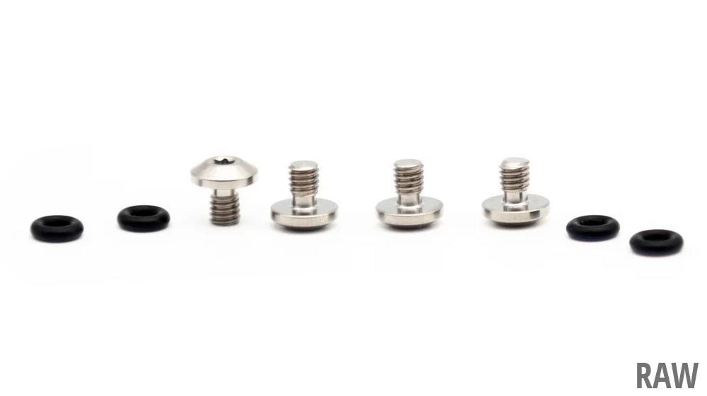 Oak components titanium screws set for sram bleedport mineral oil (4 pieces) | green