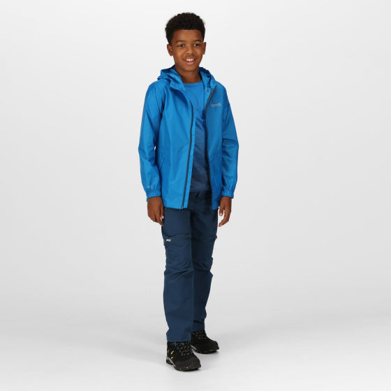Pack It III regenjas jongens blauw maat 11-12 jaar