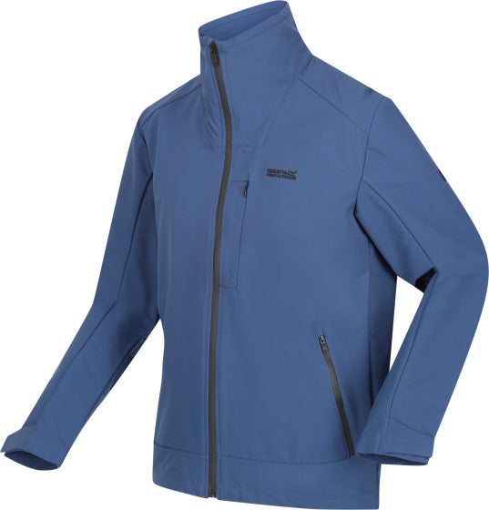 Overmoor softshelljas heren blauw maat XL
