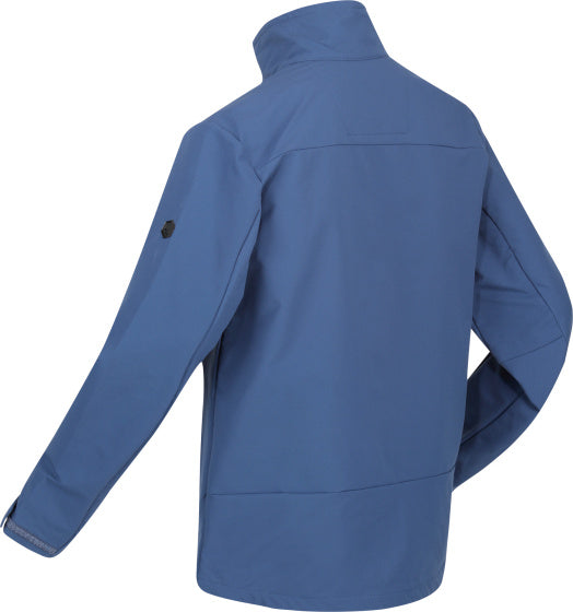 Overmoor softshelljas heren blauw maat XXL
