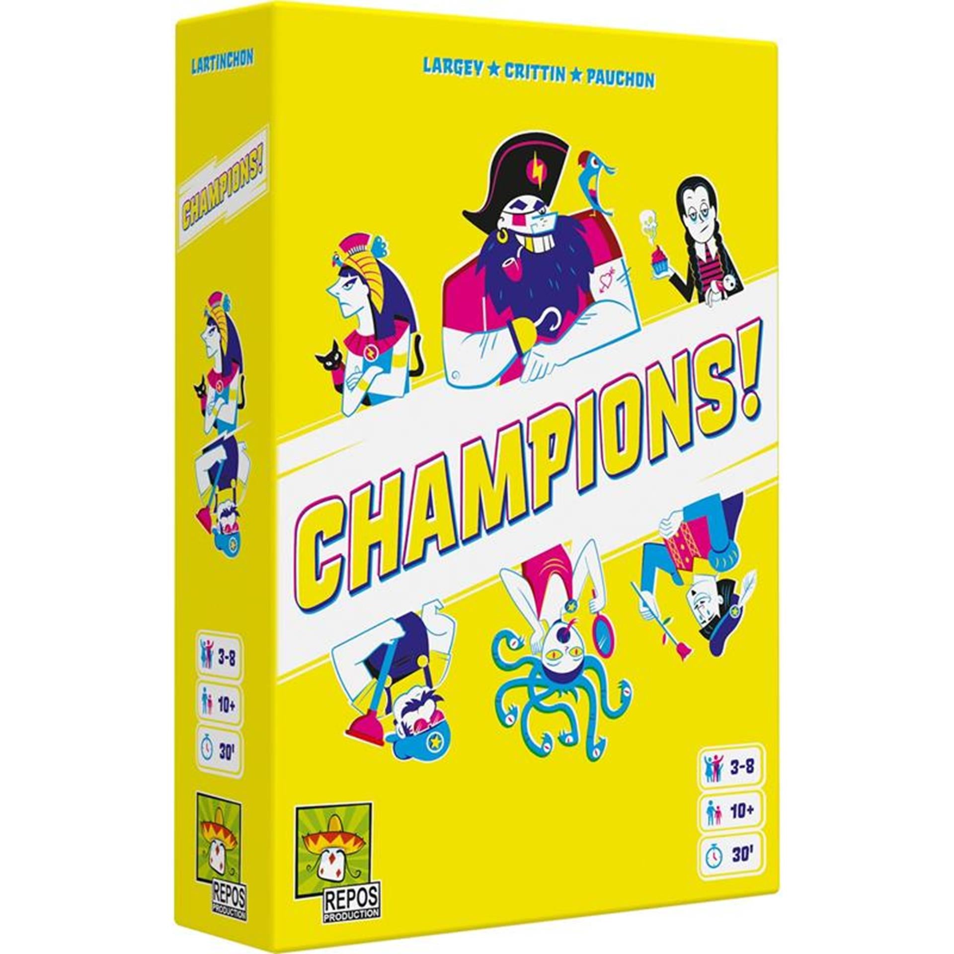 Repos production champions! bordspel