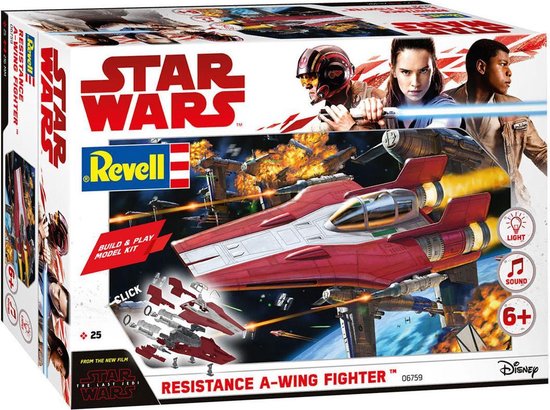 Revell weerstand A-vleugeljager, rood