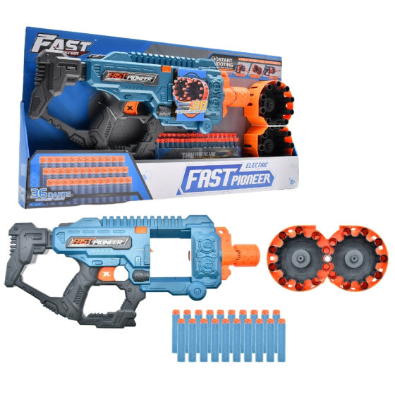 Fast pioneer Speelgoedpistool met Roterend Magazijn 36 kogels