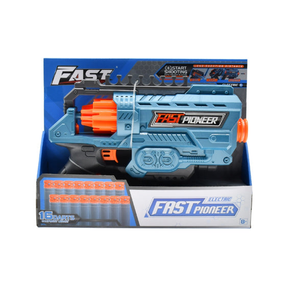 Fast pioneer Speelgoedpistool met Roterend Magazijn 16 kogels