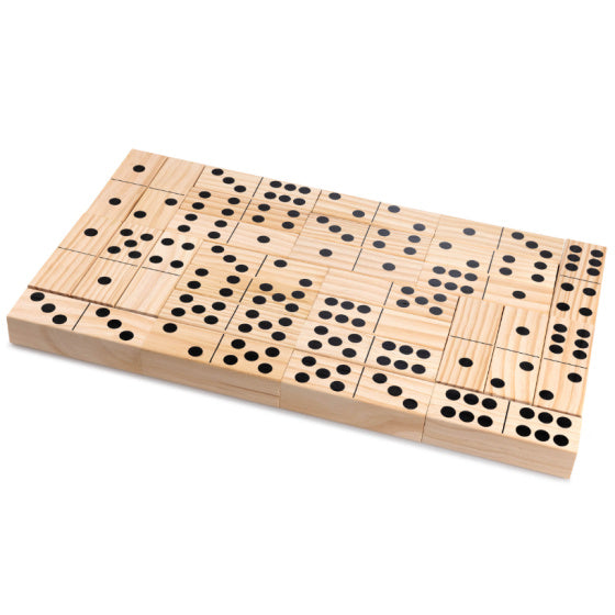 4-in-1 Houten Tuinspellen Kubb Domino Jenga