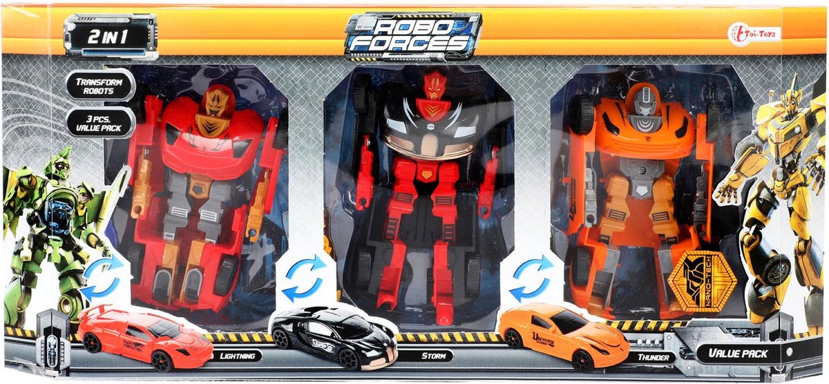 Cilgro roboforces transformeer auto robot, 3st.