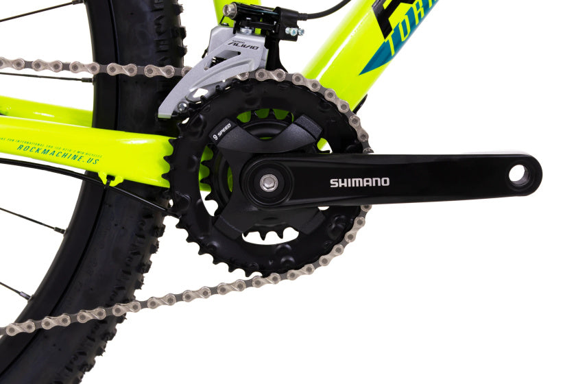 Rock machine torrent 20 29 inch xl unisex 18v hydraulische schijfrem geel