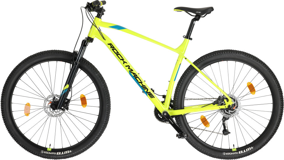 Rock machine torrent 20 29 inch xl unisex 18v hydraulische schijfrem geel