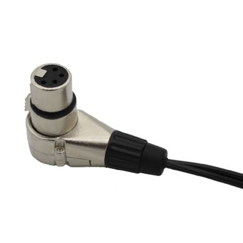 Rolux 4-pins XLR vrouwelijk met mannelijk D-tap RL-C5