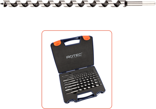 Rotec 900.1065 9-dlg. slangenborenset type '240', ø4-18 x 230 mm - 900.1065
