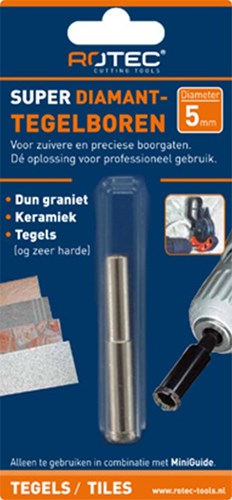 Rotec diamant - tegelboor 6,0 mm - 7580600 - 758.0600