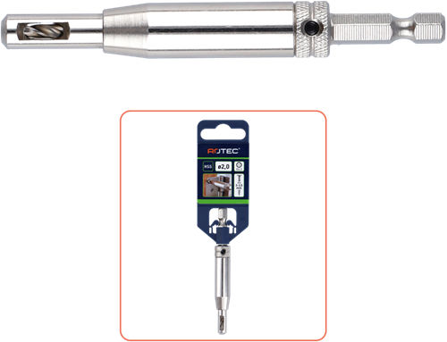 Rotec hss scharnierboor | 1 4 -bitopn. e6.3 | ø2,75 (schroef ø4-4,5) - 268.0003