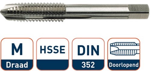 Rotec hsse machinetap din 352 m10 x 1,5 - 3281000 - 328.1000