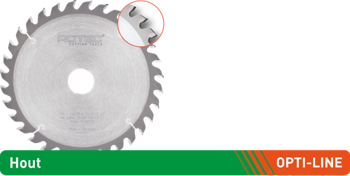 Rotec opti-line hm cirkelzaagblad voor handmachines | ø160x2,2x20 | z=48 | tf-uni - 553.0132