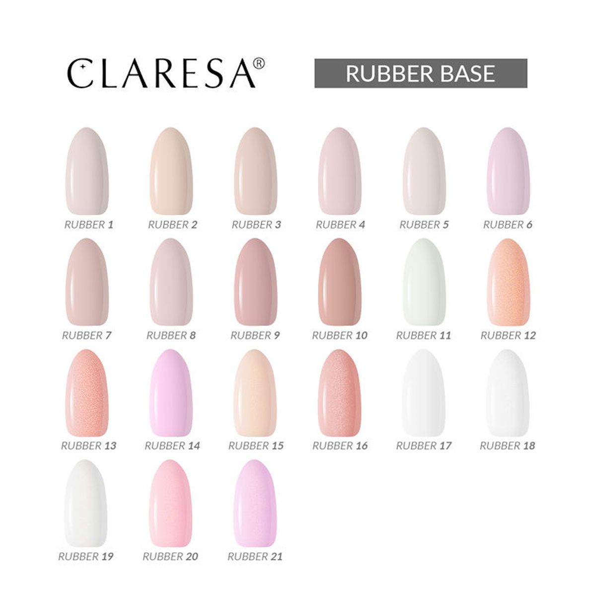 Claresa rubber basislaag 5ml 8