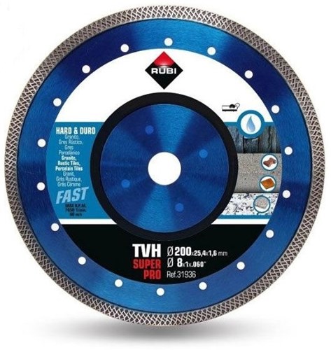 Rubi diamantschijf turbo viper (tva) | 200 x 1,6 x 25,4 mm - 31936