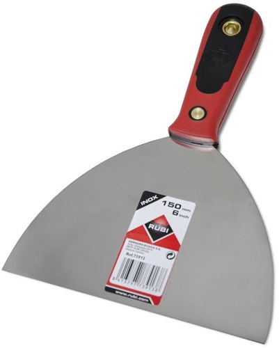 Rubi roestvrij stalen plamuurmes | 150 mm | kunststof handgreep - 73913