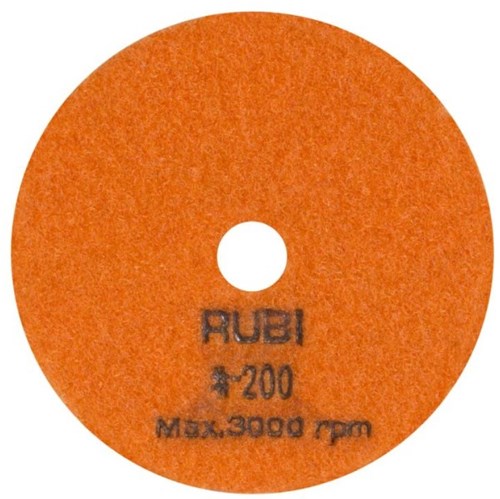 Rubi schuur- en polijstpad | ø100 mm | korrel #200 - 62972