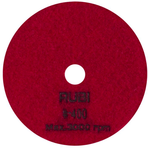 Rubi schuur- en polijstpad | ø100 mm | korrel #400 - 62973