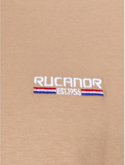 Raffi basisshirt ronde hals heren beige maat M