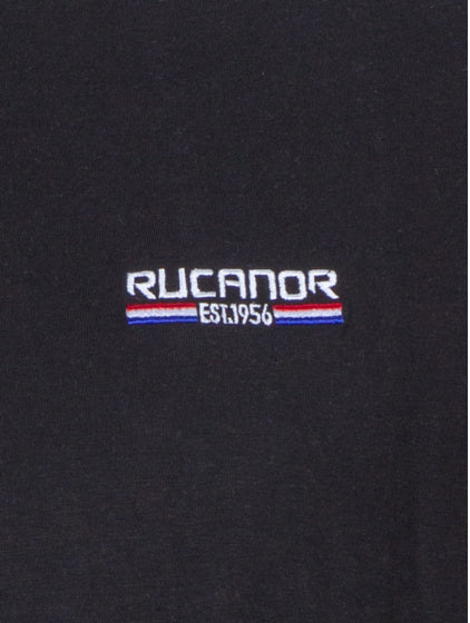 Rucanor Raffi basic shirt ronde hals heren zwart maat M