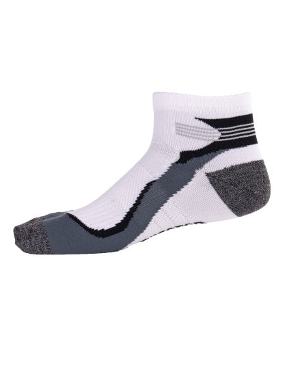 Rucanor Hardloopsokken kort 2-pack wit grijs maat 35-38