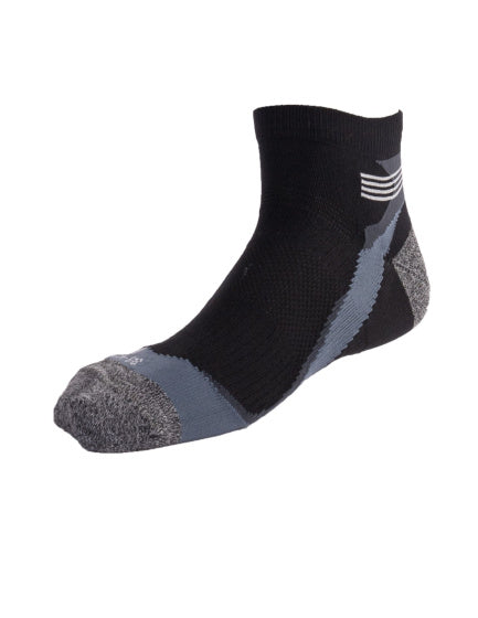 Hardloopsokken kort 2-pack zwart maat 35-38