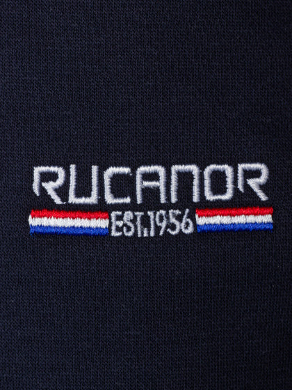 Zilverkleurige rechte joggingbroek heren donkerblauw maat L