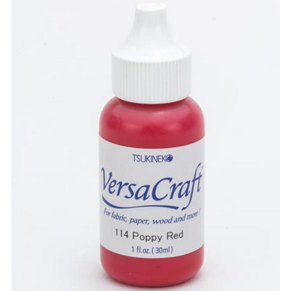 Tsukineko • versacraft reinker navulling inkt poppy red