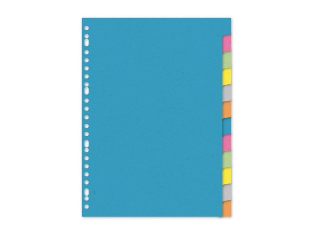 Kangaro tabblad a4 blanco karton 220gr assorti 23-gaats 12-delig