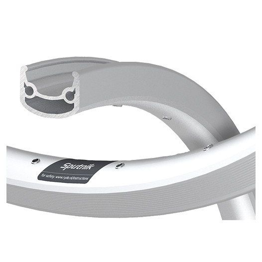 Rigida velg ryde 28 (622) spoetnik 36g | zilver | geslepen