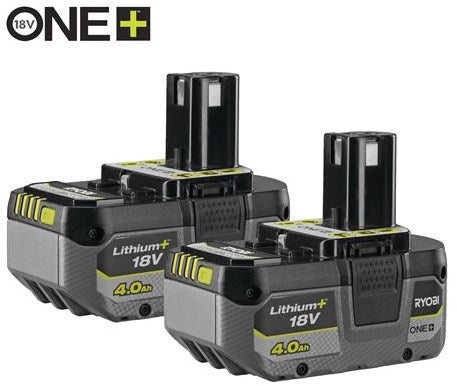 Ryobi rb1840x2 | one+ 18v 4.0ah lithium+ accu twinpack 5133005304