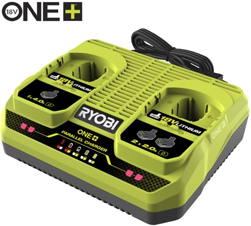 Ryobi rc18240 | one+ 18v 2-poorts lader - 5133005579