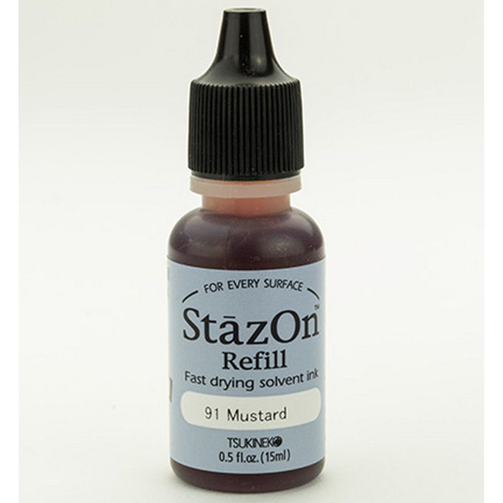 Tsukineko • stazon reinker navulling inkt mustard