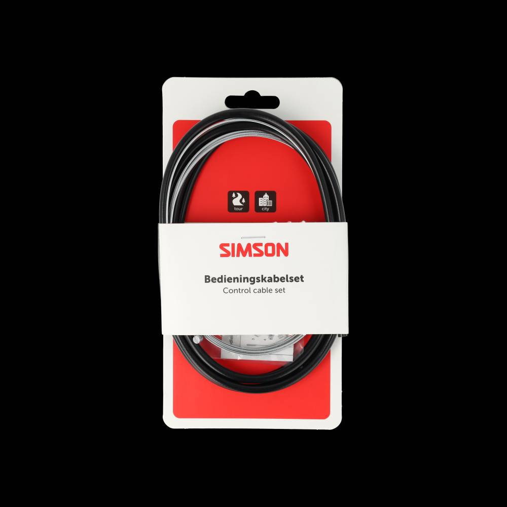 Simson versnellingskabelset compleet sa - zwart