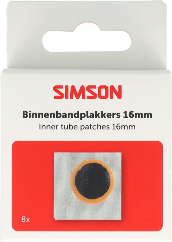 Simson binnenbandpleisters 16mm 8st